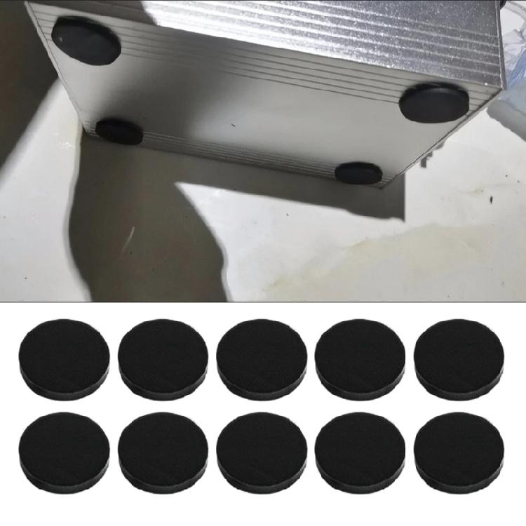 Pack of 10 Round Feet Pad Shock Absorption Adhesive Silicone Mat for Game Controller Keyboard Anti Slip Foot Pads