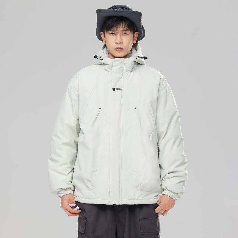 Couple Three-proof Charge Cotton-padded Clothes Men's Graphene Jacket Cotton-padded Clothes Outdoor Thickened Waterproof Hooded Cotton-padded Clothes