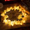 Wasserdichte LED Weihnachts-Lichterkette: Schneemann, Rentier, Weihnachtsmann Dekorationen