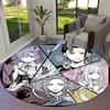 Re Zero Round Area Rug Carpet Rug For Living Room Bedroom Sofa Playroom Decor Nonslip Floor Mat