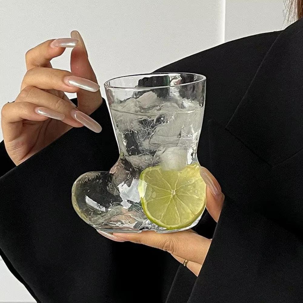 380ml Shoes Mugs Transparent Cocktail Cup Personalized Wine Glasses  Gift
