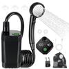 Rechargeable Shower Pump LED Display Camping Shower New Portable Shower  Outdoor