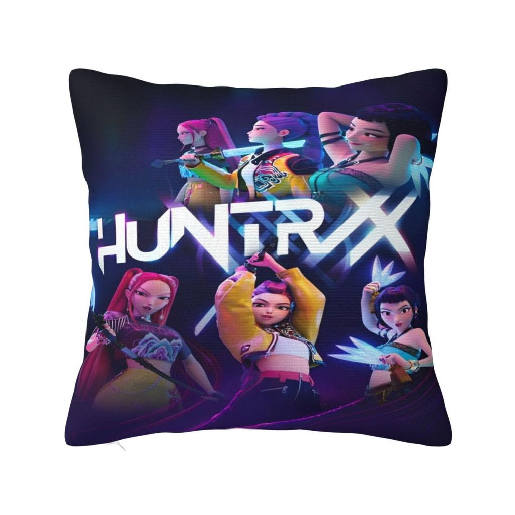 Huntri Girl Group K-pop Demon Hunters Pillowcases Cushion Cover Flim 2025 Pillow Covers Sofa Decoration Zipper Multi Size