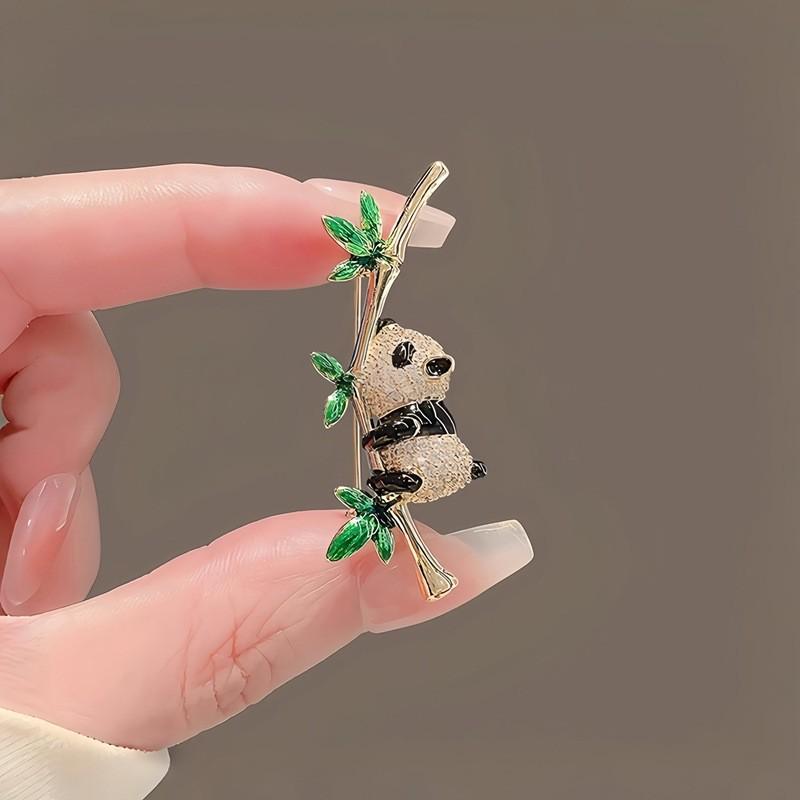 

Корейская элегантная цветочная брошь с животным: Высококлассная женская брошь-булавка для воротника пальто или костюма