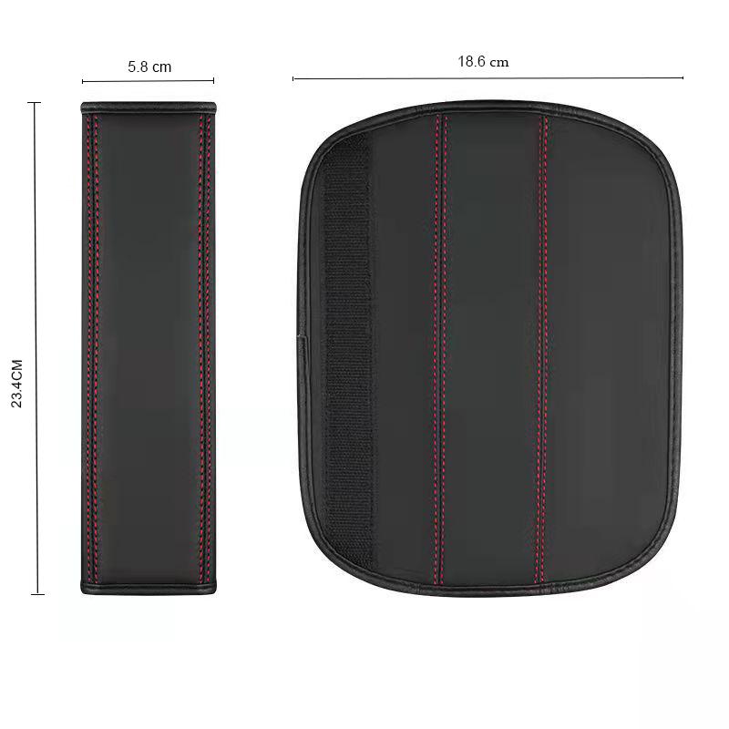 2Pcs Leather Car Seat Safety Belt Shoulder Protection Cover For Jeep Renegade Wrangler JL JK Gladiator Grand Cherokee Compass AMV1