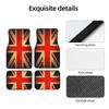 BFZ1 Custom Made Car Floor Mats Front & Rear Set Union Jack for Mini Cooper 2007-2023 R55 R56 R57 R60 R61 F54 F55 F56 F57 F60 Clu