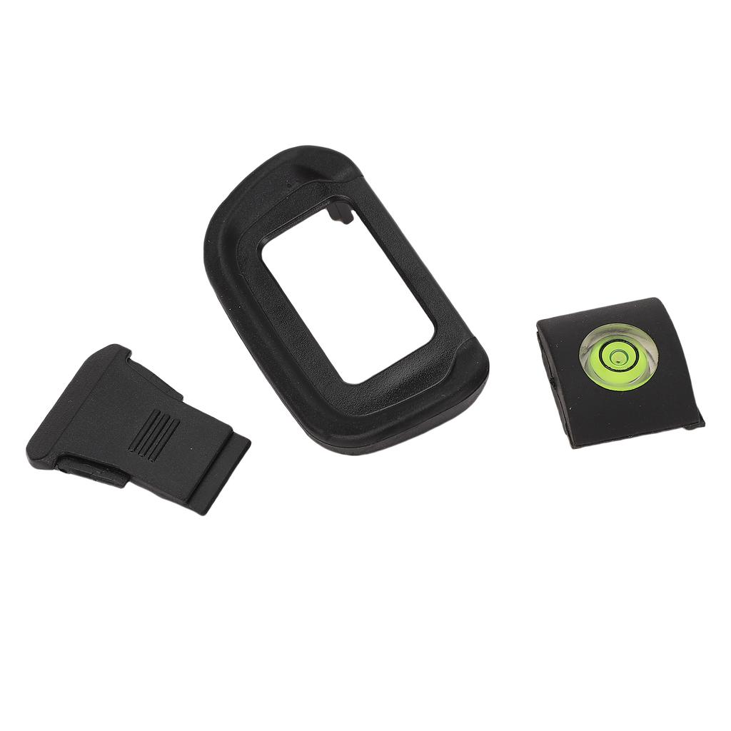 Camera Eyecup Level and Hot Shoe Cover Set Fit for R10 3 In 1 Camera Viewfinder Eyecup Bubble Level Hot Shoe Cap