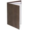 Menu Wood Grain 6 Pages 6 A4 Book, Hardcover, Finish, (3 Sheets, Sides), Size, PRO-MWA4-6 (brown)