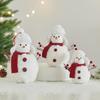 Christmas Snowman Foam Figurine Ornament for Store Window Decorations and Event Props