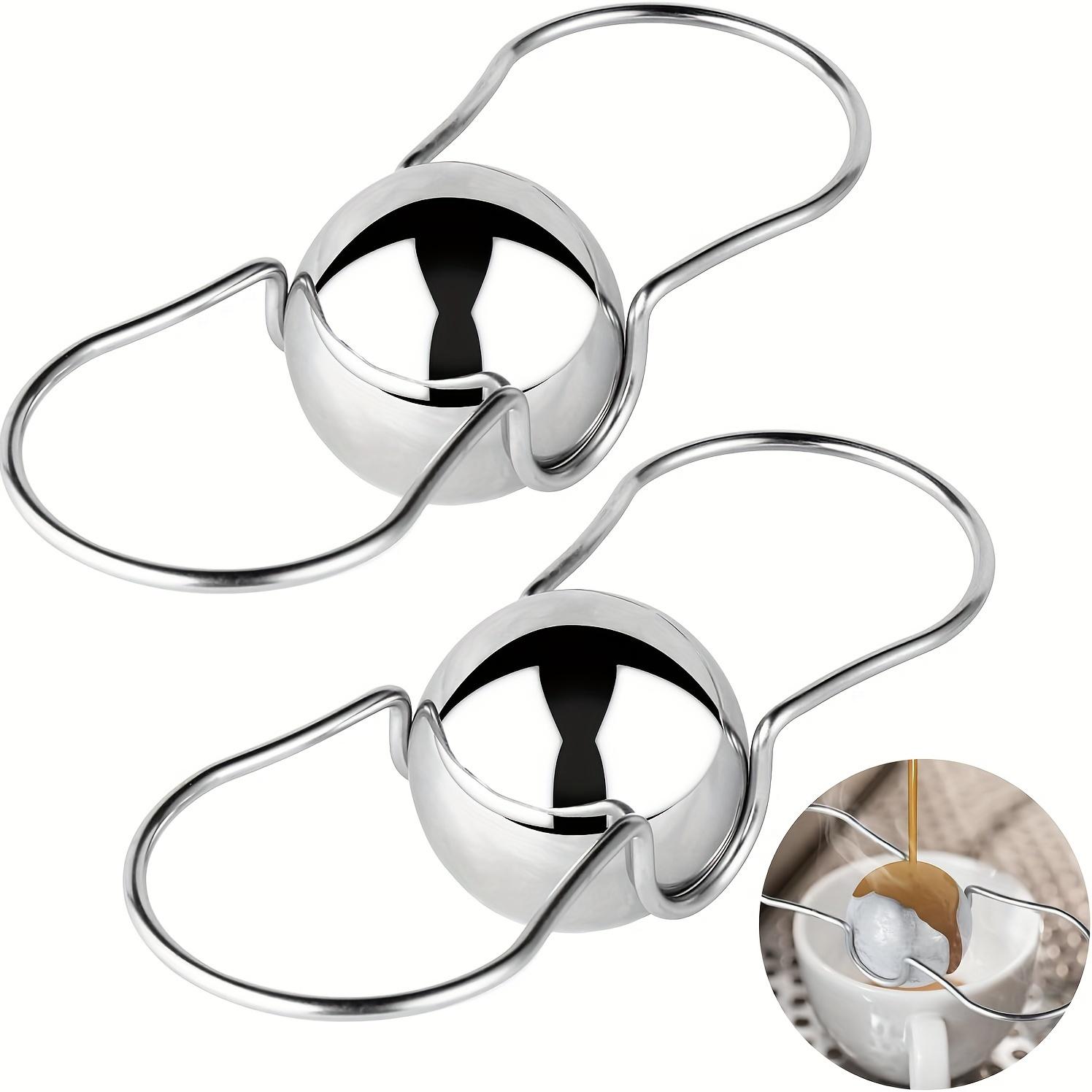 

2 Pack Espresso Frozen Ball for Espresso, Stainless Steel Espresso Chilling Ball Espresso Cooler Espresso Machine Accessories