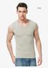 Men's Breathable Wide Shoulder Tank Top - Black & White Sleeveless Fitness Vest