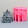 Grande Stampo Candela Statua Pieta Italiana 3D Busto Stampo in Silicone Arte Greca Scultura Uomo Strumento per Cera Ornamento da Tavolo Stampo in Resina