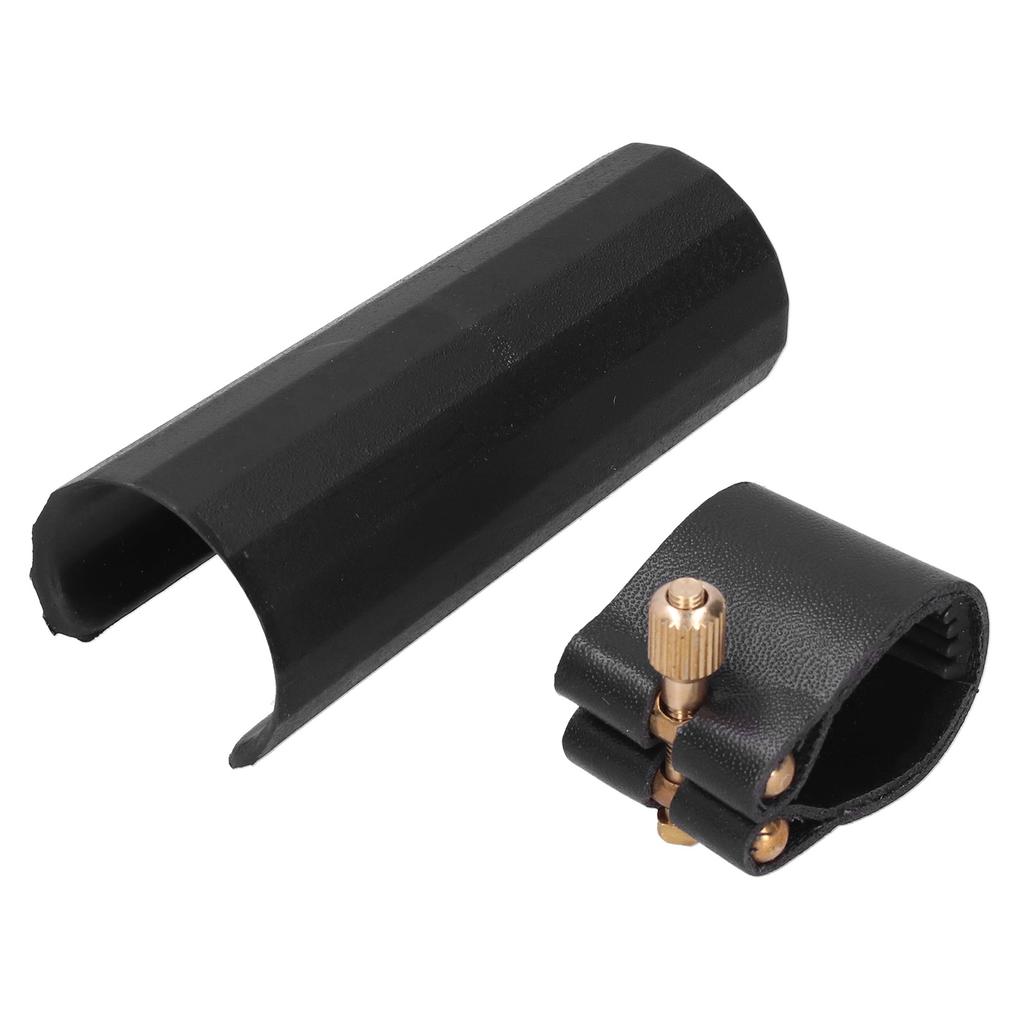 Ligaturní spona Odolná kompaktní PU kůže s plastovým uzávěrem pro alt saxofonový klarinet