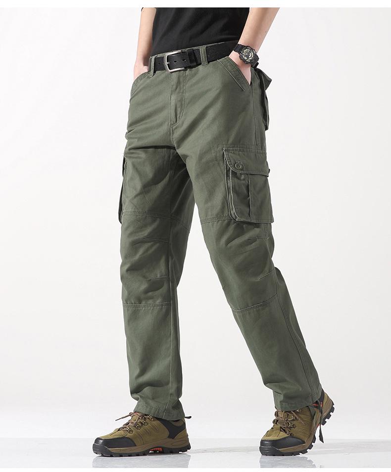 

Men s 3D Pocket Straight-Leg Cargo Pants for Outdoor Casual Wear 44