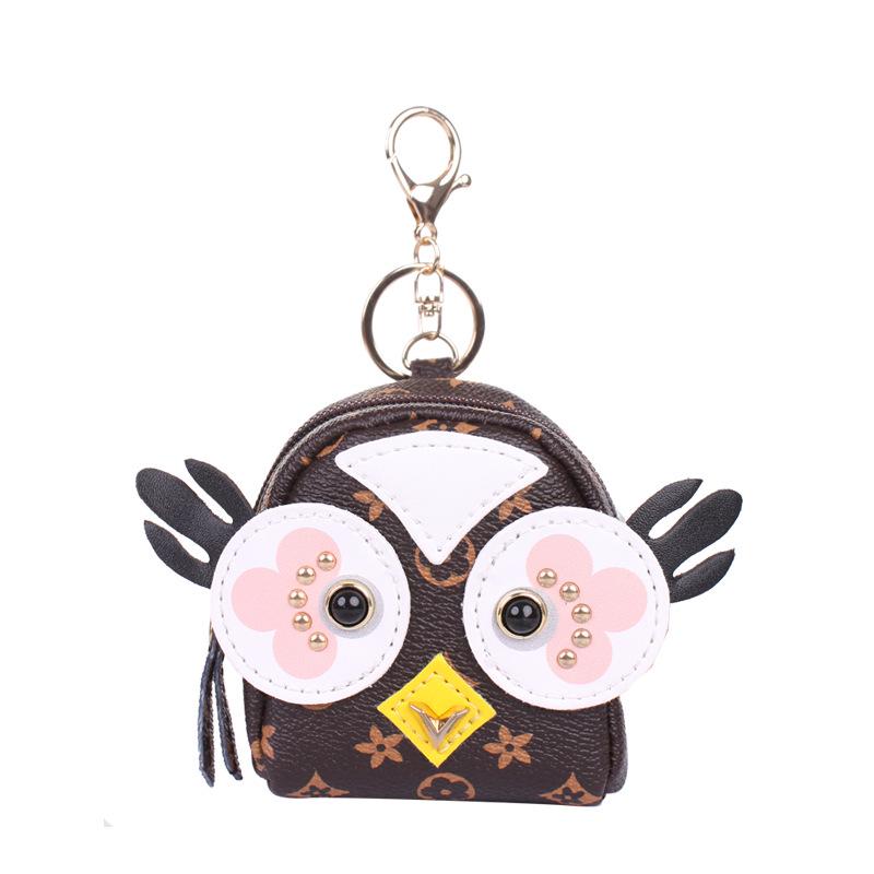 Presbyopia Coin Purse & Keychain Owl Charm Earphone Storage Bag