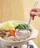 Yoshikawa X 8cm YJ2812 Japanese-made, 20.5cm (length) (diameter), Hand-wound Handle, Skimmer, "Cooking Basics" Series, Silver,
