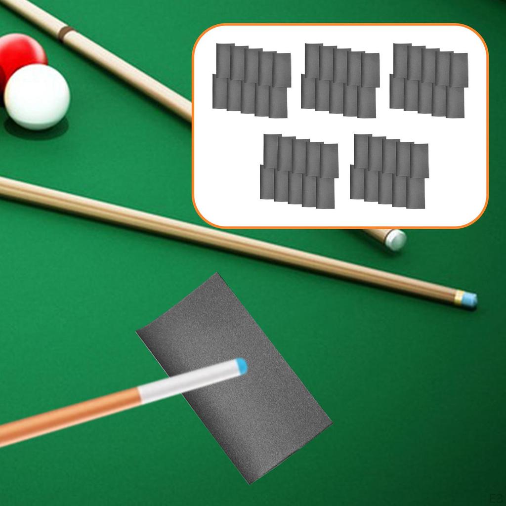 10 Pieces Billiard Cue Polishing Papers Accessories Multipurpose Maintenance Tools Pool