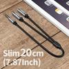 3,5-mm-Stecker auf doppelte Buchse Musik-Sharing-Kabel-Splitter für Audiogeräte