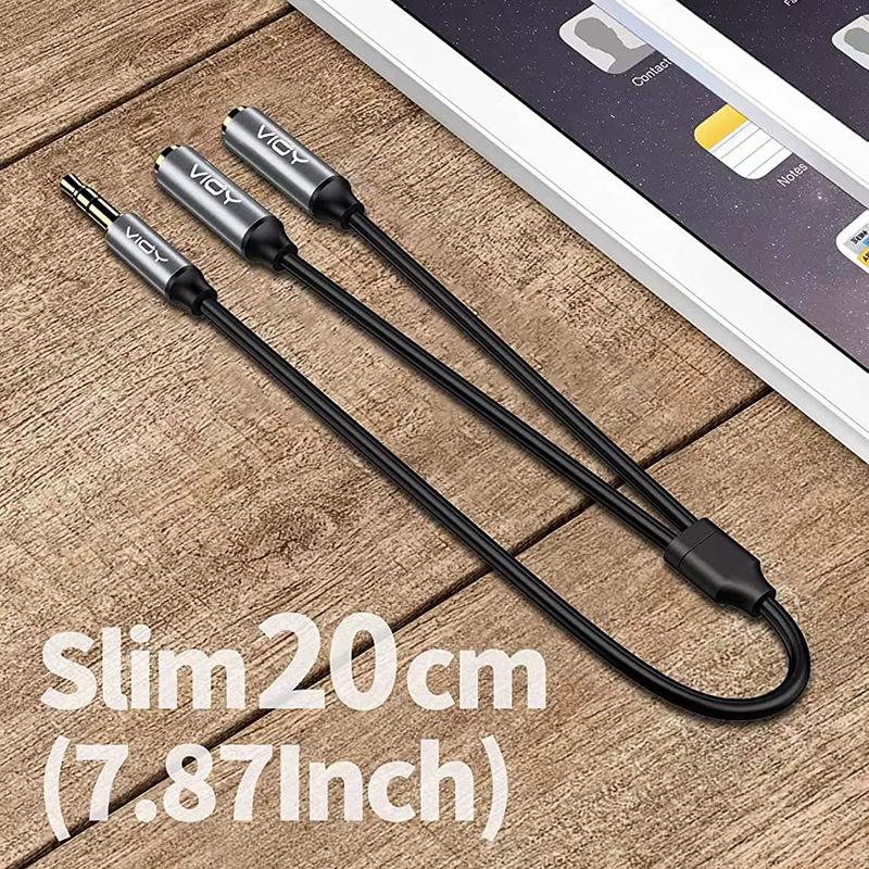3,5-mm-Stecker auf doppelte Buchse Musik-Sharing-Kabel-Splitter für Audiogeräte