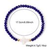 Boho Copper & Shell Beaded Bracelet with Colored Crystals - Women's Handmade Accessory