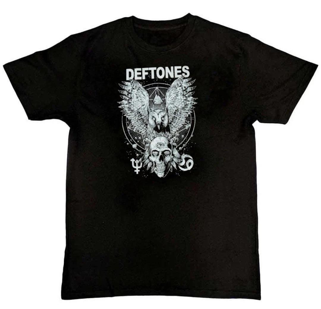 Deftones Owl and Skull Graphic Print Unisex Mens T-Shirt S M L XL 2 3 4 XL XXXXL