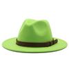 61Cm Large Size Woolen Jazz Hat Top Hat Retro Flat-Brimmed Big Eaves Hat
