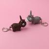 Lovely Mini Flashlight Donkey Shape Key Chain Luminous LED Light Key Ring