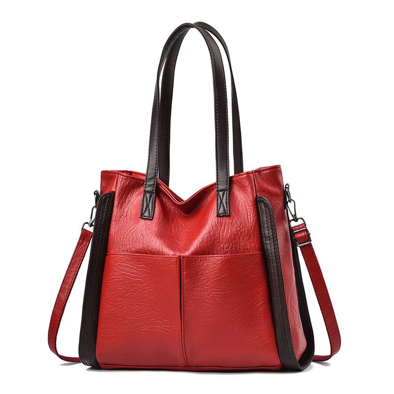 Damen Tragetaschen Mode Neue Damen Große Kapazität Schultertasche Trend Leichter Luxus Textur PU-Leder Umhängetasche Damen