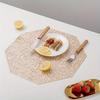 1PC Placemats Restaurant Hollow PVC Decoration Meal Mat Anti-hot Dining Table Line Mat Steak Plate Pad