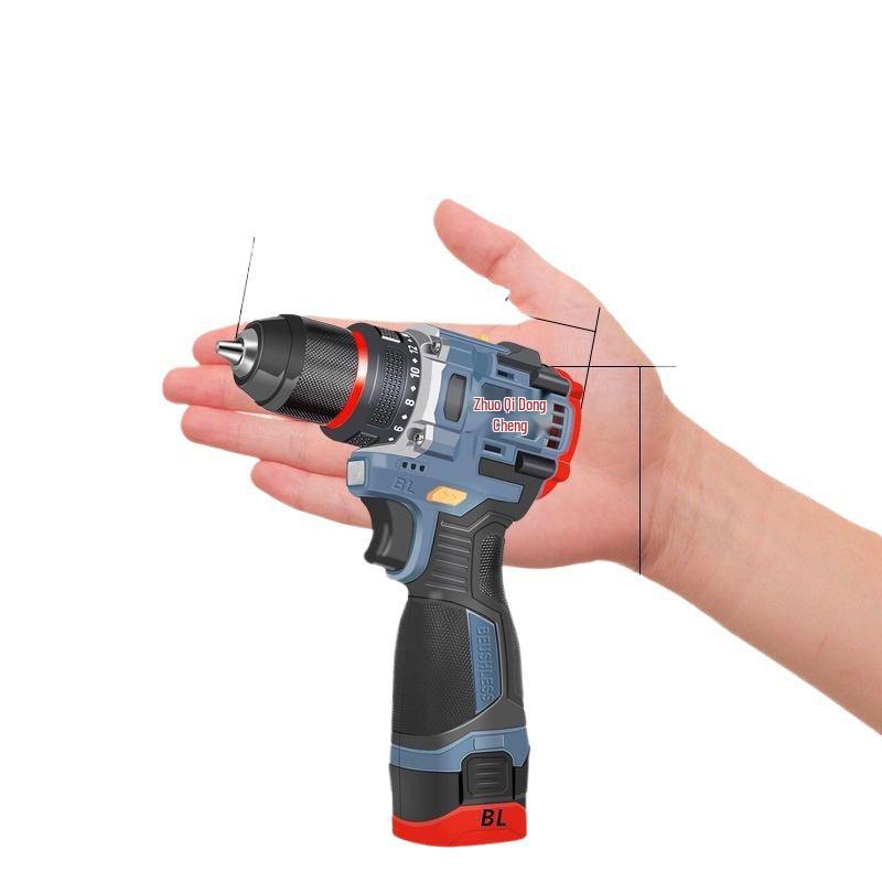Rechargeable Brushless Lithium Battery High Power Impact Drill and Screwdriver