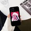 H-hazbin hotel V-veggie  Phone Case For iPhone 17,16,15,14,13,12,11 Plus,Pro Max,XS,Soft Silicone Black Cover