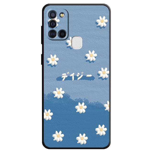 

Чехол для телефона с мультяшным цветком для Samsung Galaxy M51 M52 M33 M30s M12 M13 M31 M22 M32 5g M23 M21 M31 Prime, матовый силиконовый чехол Samsung M31