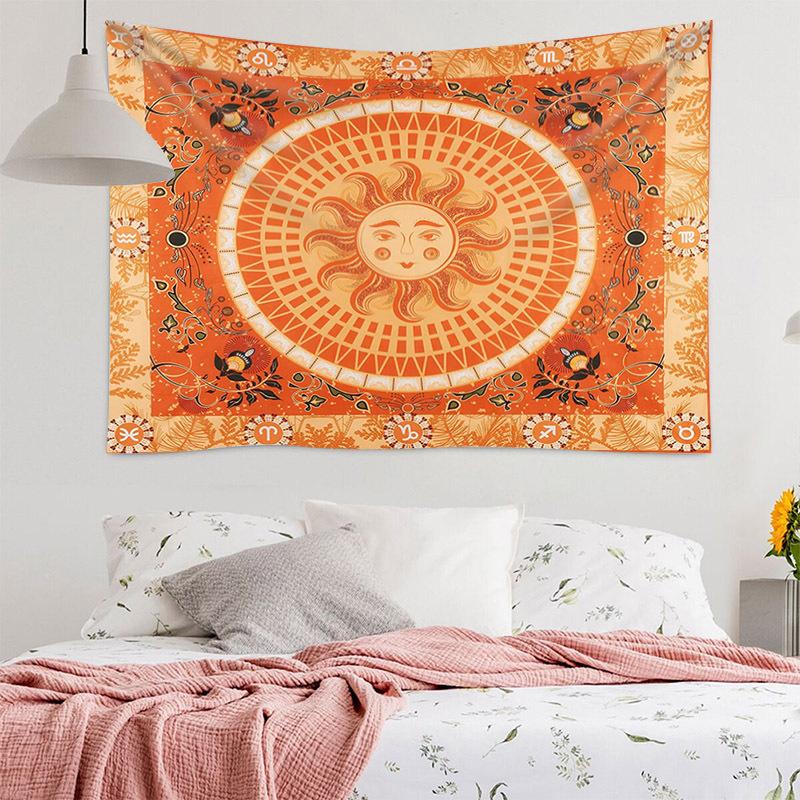 Bohemian Mandala digitalprinted polyester tapestries living rooms bedrooms macrame wall hanging room decor aesthetic