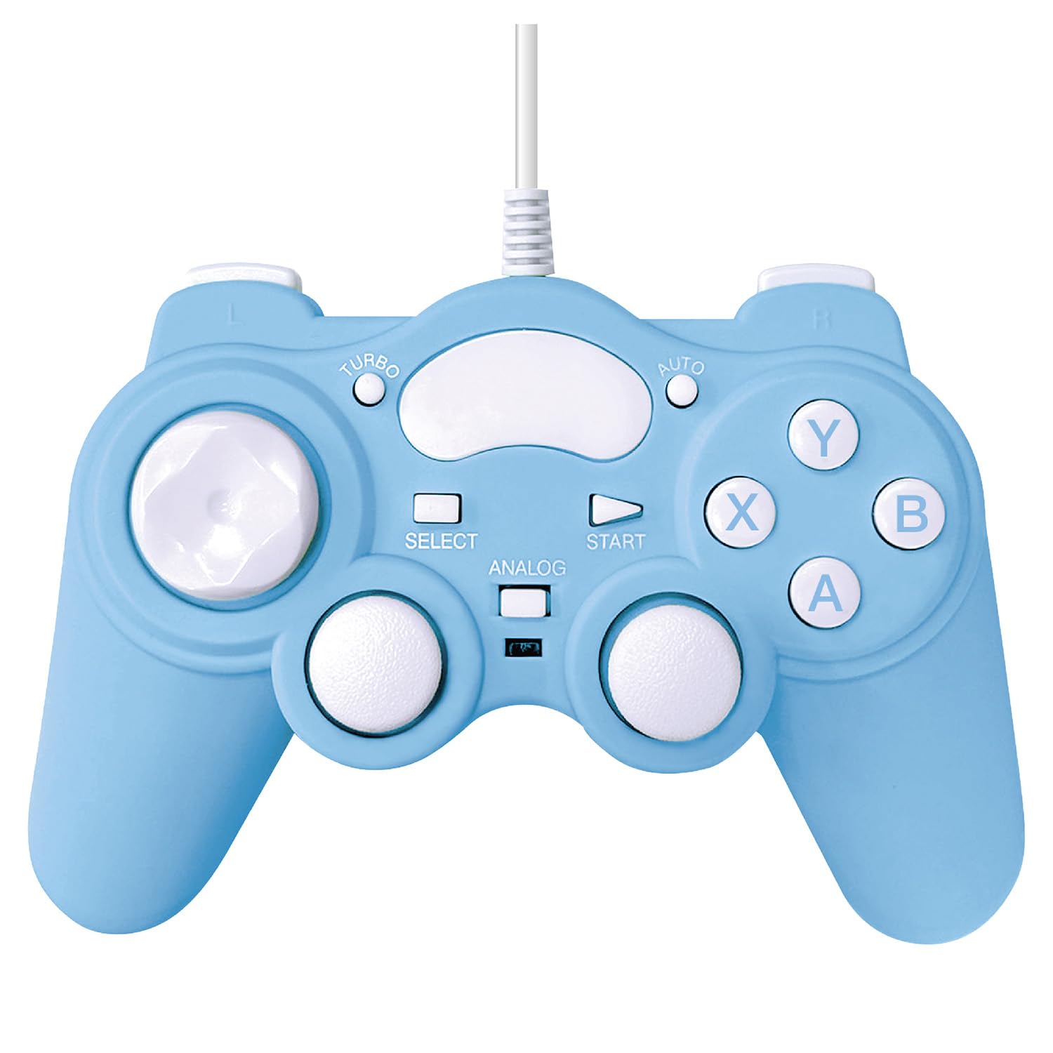 

Allone PC x 6 x 10 for PC Rapid Fire Wired Favorite Cute Controller, Blue, 16.5 cm, Games, Function, Only, Colors, Lightweight, (ALGA-PCCBL) синій