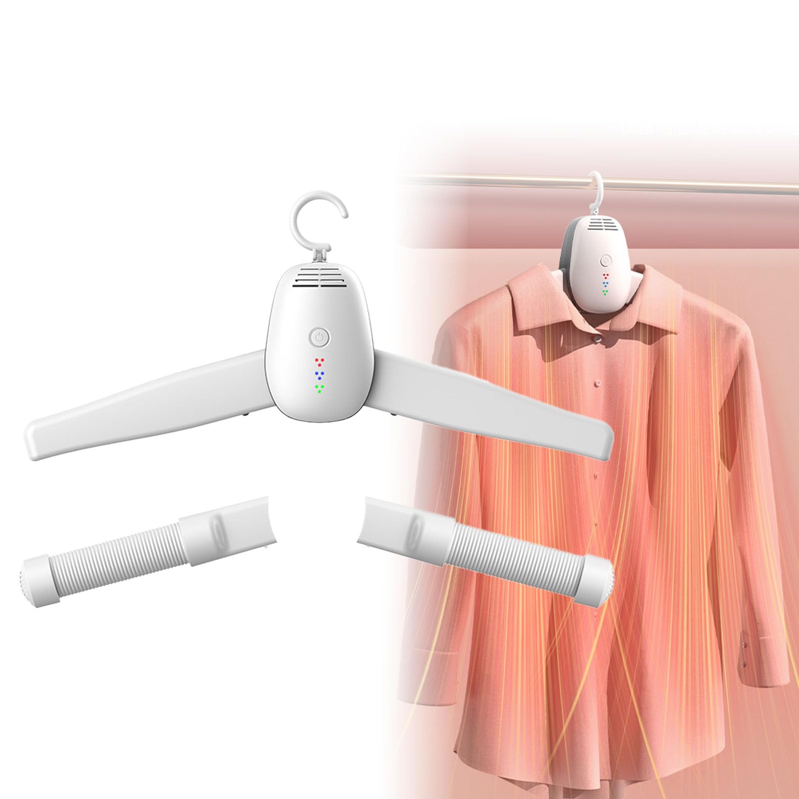 

Sellerian Mini Shoe Dryer, 150W, 60℃, 2-in-1 Function, Detachable Design, Portable, Reduces Luggage, Wrinkle Removal, Odor Control, Easy Operation, Qu