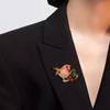 Enamel Tit Brooch, A High-end Feminine and Versatile Accessory. Bird Brooch, A Light Luxury and Niche Brooch