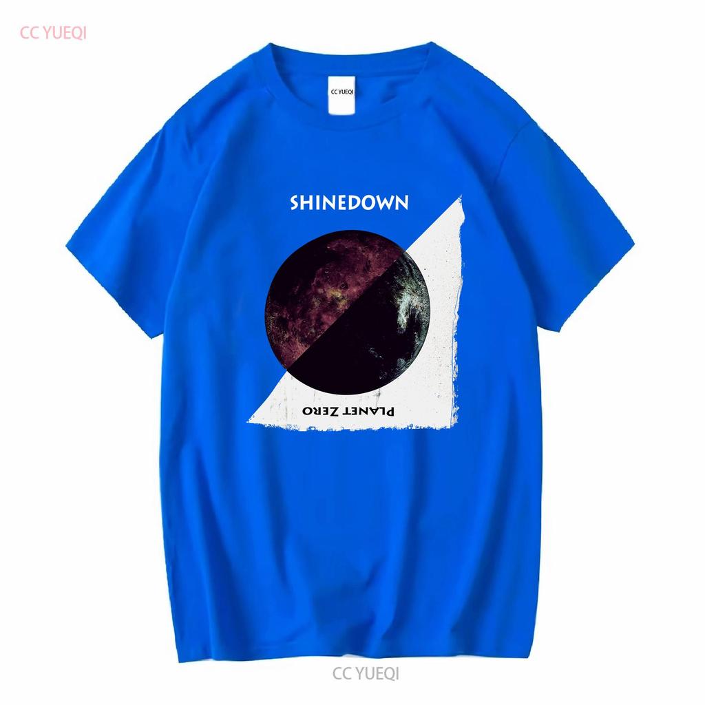 Shinedown Planet Zero T-Shirt Schwarz S 5XL Z8163 Lang- oder Kurzarm Vintage Gewaschen Lässiges Oberteil Für Den Alltag Mann