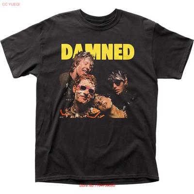 The Damned Herren T-Shirt Rock And Roll Musik Klassische Band Neu Schwarz Vintage Gewaschen Leicht Weich Mode Streetwear Atmungsaktiv