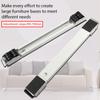 2PCS Washing Machine Stand Mobile Base Adjustable Roller Furniture Dolly Refrigerator Moving Cart Furniture Base Bracket Movers