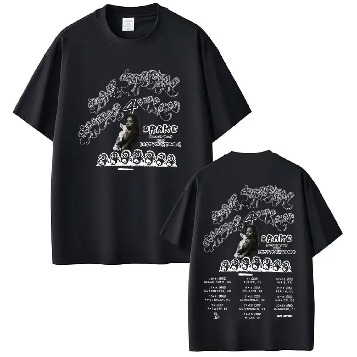 

Rapper Drake & PARTYNEXTDOOR Some Sexy Songs 4 U 2025 T-shirts Men s Clothing Hip Hop Oversized T Shirts Cotton Casual T-shirt XXXXXL чорний