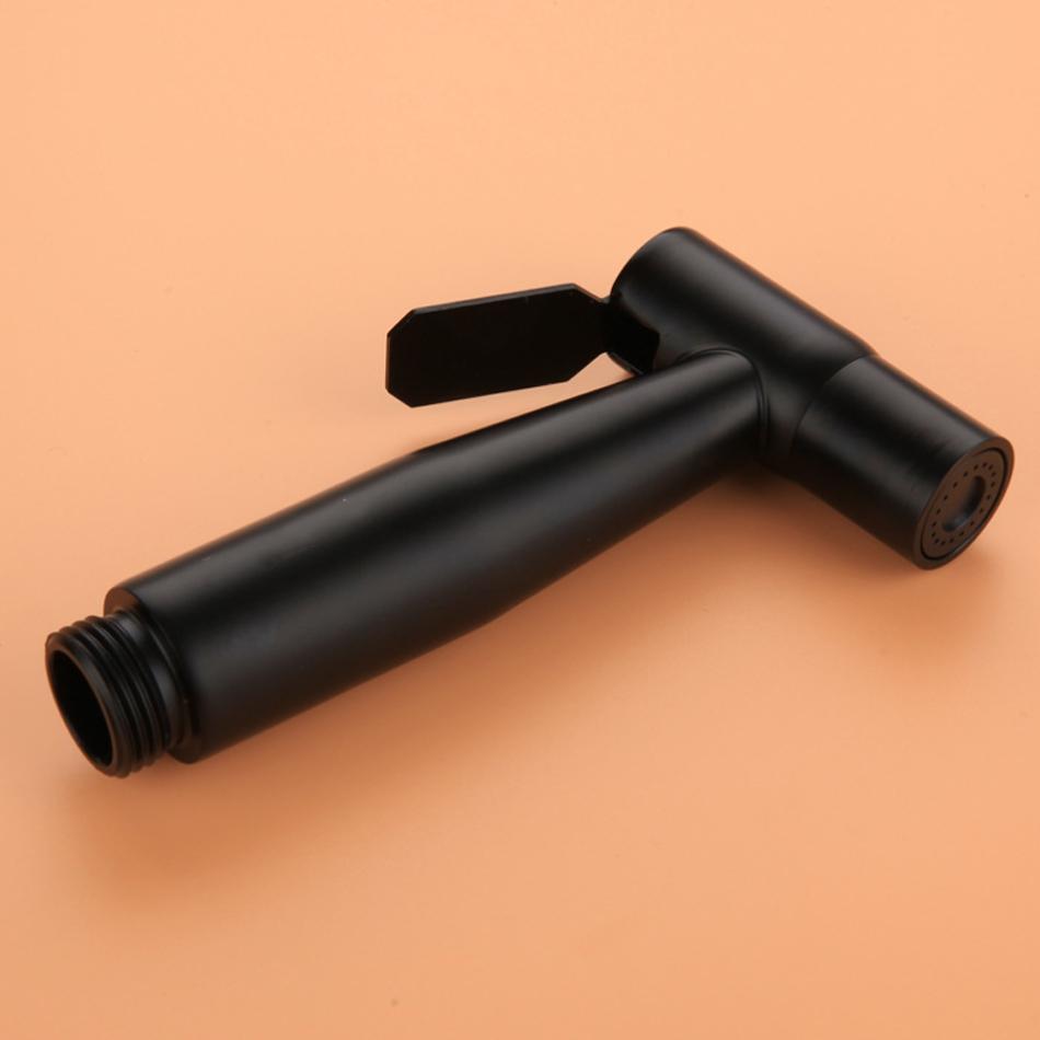 

Ручний туалетний біде кран набір Чорний 304 Нержавіюча сталь Настінний Кімнатний ручний біде розпилювач Кран Душова лійка Самоочищення