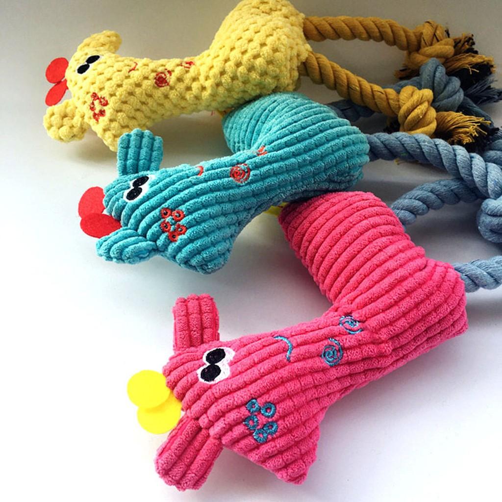 Pet Toy Dog Teddy  Bichon  Molar Toy Phonate Knot-resistant Teething Pet Toy