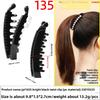 Banana Hairpin Ponytail Twist Vertical Clip Elegant Back of The Head Shows Hair VolumeHeadwear
