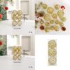 Christmas Ball Decoration Set With Metallic Hollow Ornaments For Holiday Home Decor