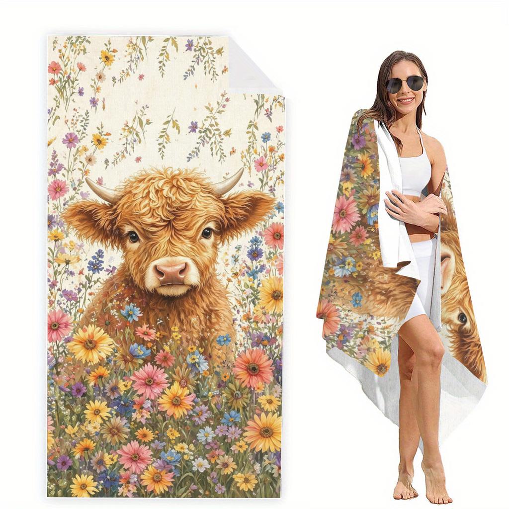 Versatile Polyester Beach Towel - Ideal for Swimming, Fitness, Camping, Yoga, Travel and Beach Activities