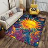 Cosmic sun planets vibrant universe carpet Yoga living room room decor children's crawling mat doormat area rug games mat