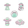 Eyecatching Geometric Alien Ufo Alloy Brooch Stylish Pin For All Occasions
