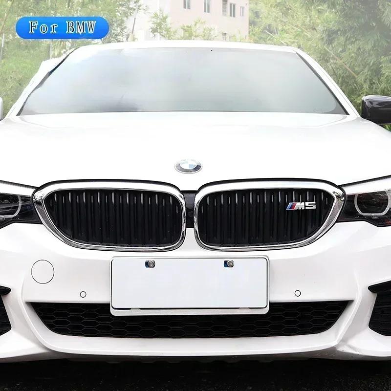 www 1Pc Car Grille M Label Leaf Plate Side Label Modified Rear Logo Decorative Sticker For BMW 3 4 5 Series MMM POWER!!! BU1