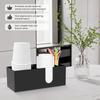 Disposable Cup Storage Holder Coffee Paper Cup Dispenser Storage Box Acrylic Countertop Desktop Kitchen Organizer Multi-purpose