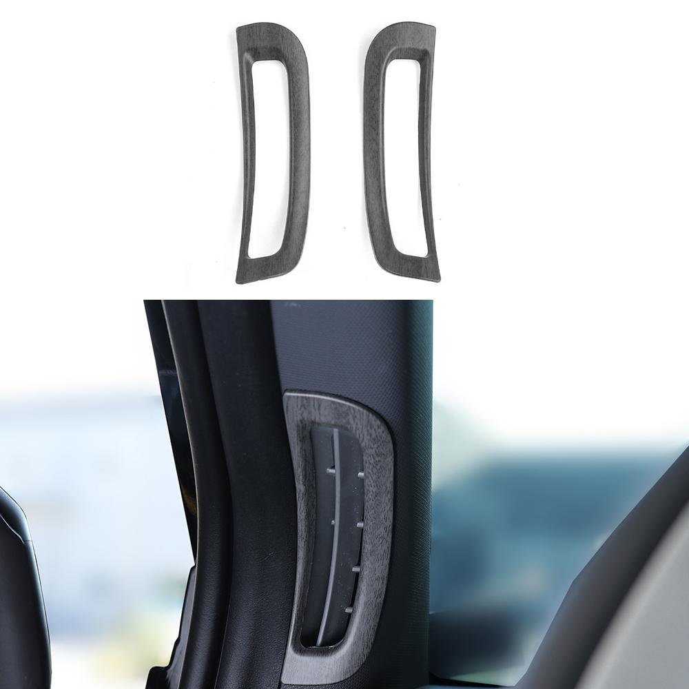 For Kia EV3 Interior A-pillar Front Upper Air Conditioner Grill Cover AC Vent Outlet Trim Stripes Decoration Style Accessories Wood Grain